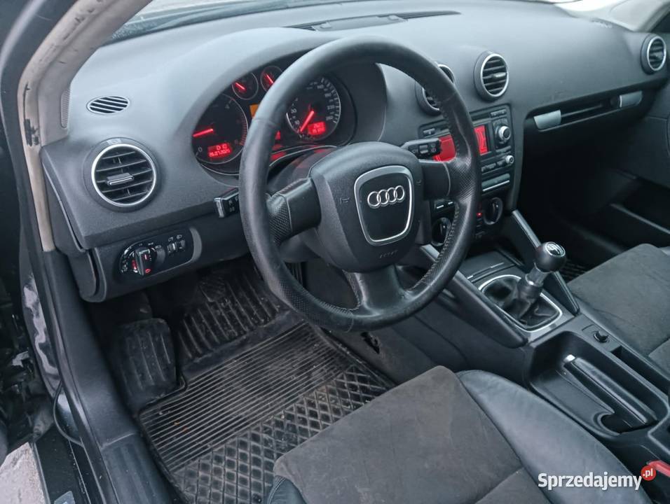 Audi a3 8p Sportback 20 tdi navi alcantara sline skórzana tapicerka Sochaczew