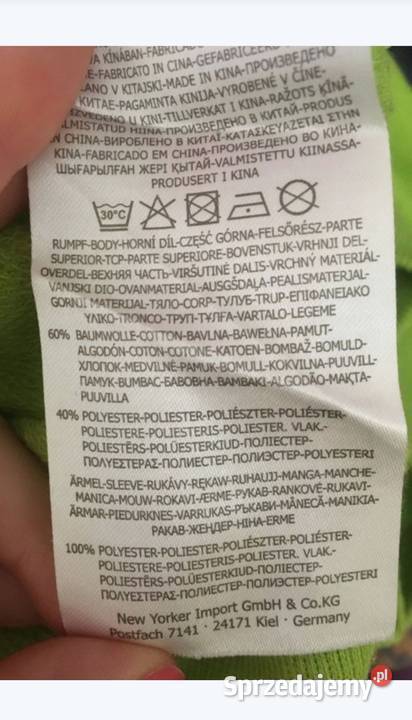 bluza łączone materiały tiulowe rękawy YORkER s zielony Leszno sprzedam