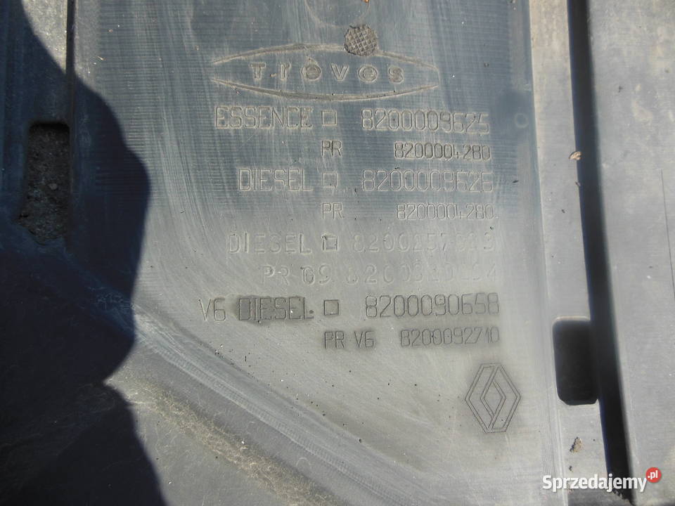 OSŁONA PŁYTA POD SILNIK RENAULT LAGUNA II 0107r Kozy