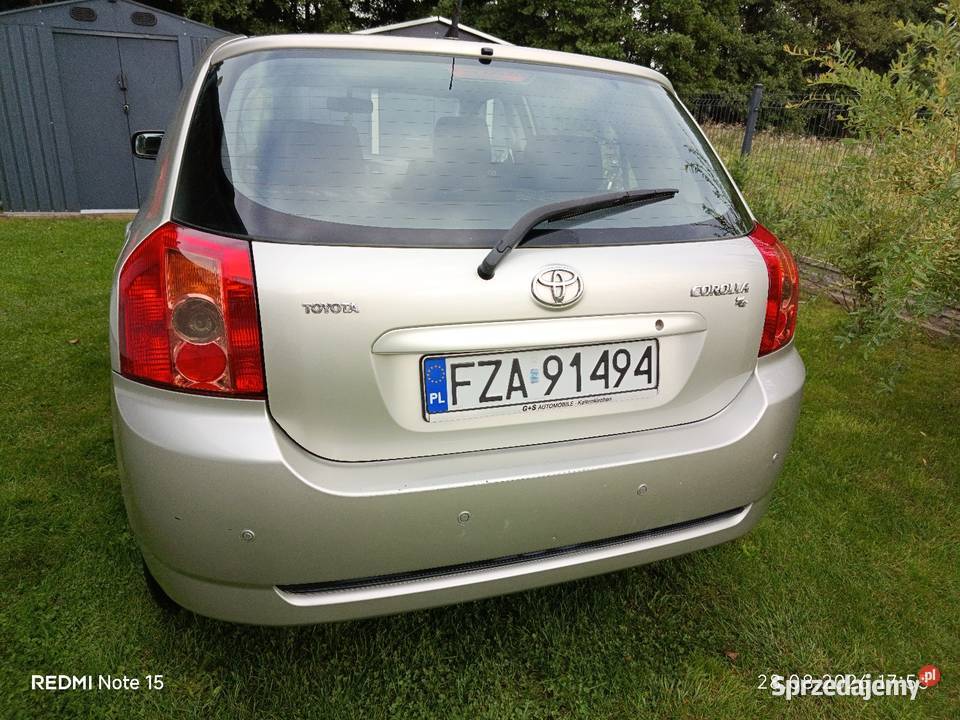 Zdrowa i zadbana Toyota Corolla mały przebieg elektrochrom. lusterko wst. Żary