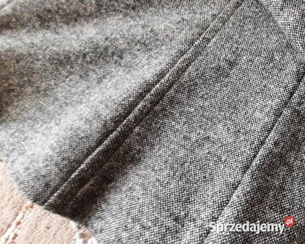 Żakiet marynarka ciemnoszary klapy czarne 40 czarny Warszawa