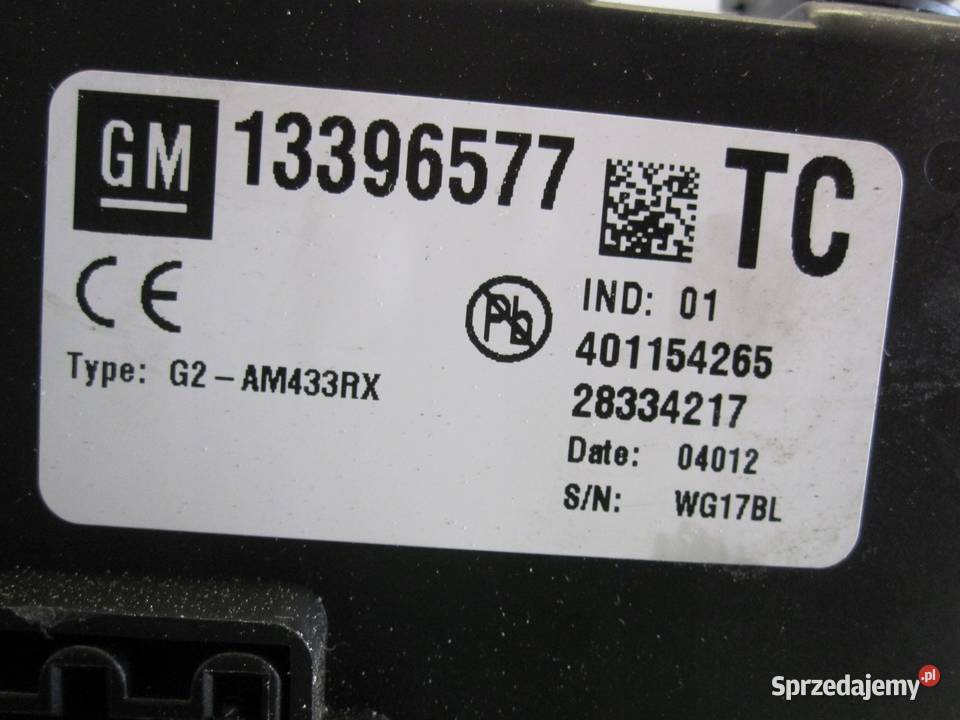 OPEL MERIVA B 12r moduł BSI 13396577 świętokrzyskie Kielce sprzedam