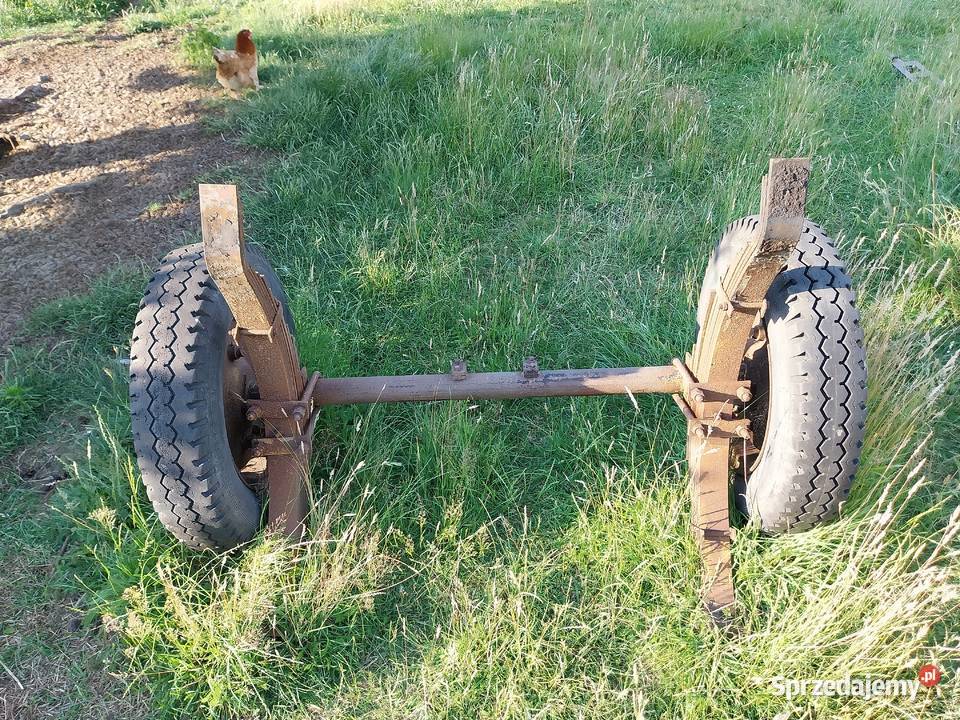 Osie do przyczepy rolniczej z hamulcem kolami i opolskie Wierzchy sprzedam