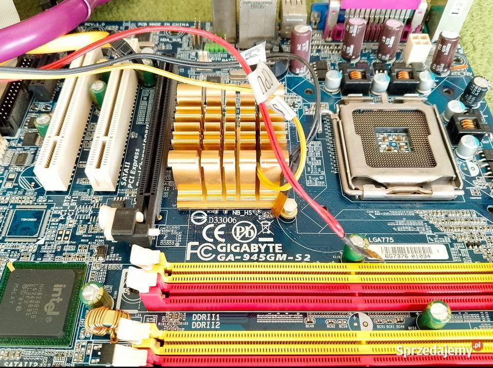 Płyta główna Gigabyte z procesorem Intel Celeron Elektronika Katowice