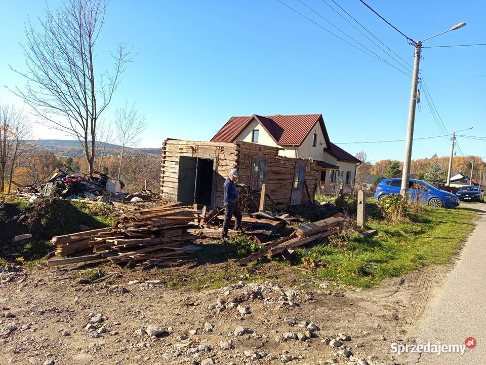Stary dom do rozbiórki szopy stodoły stodoła Rozbiórki i wyburzenia
