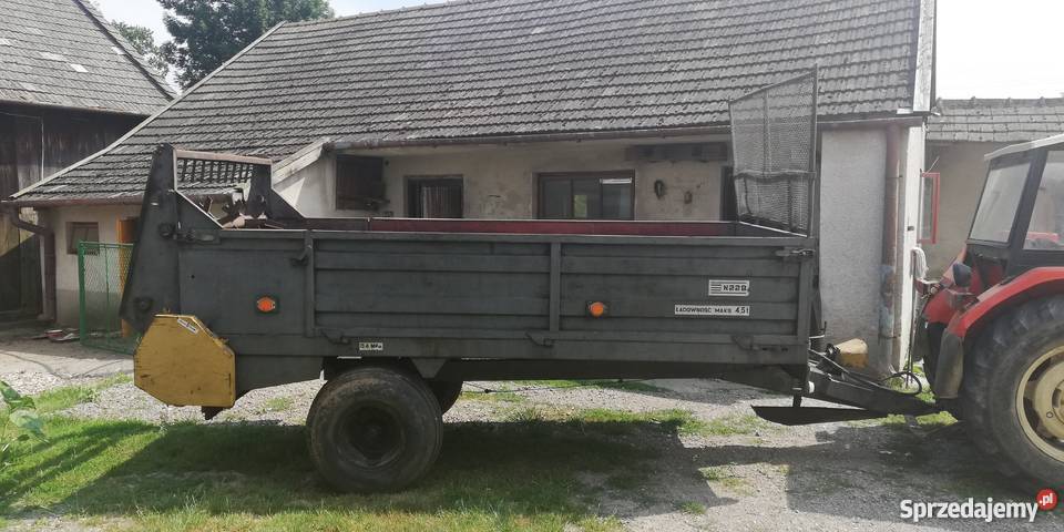 Rozrzutnik obornika jednoosiowy 45 tony N228 Miechowice Małe