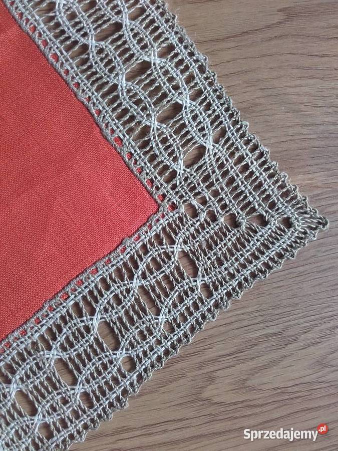 Komplet serwetek vintage len inny kolor