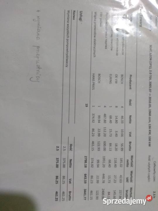 Seat Leon 2 0 TDI Stylance uszkodzony Częstochowa