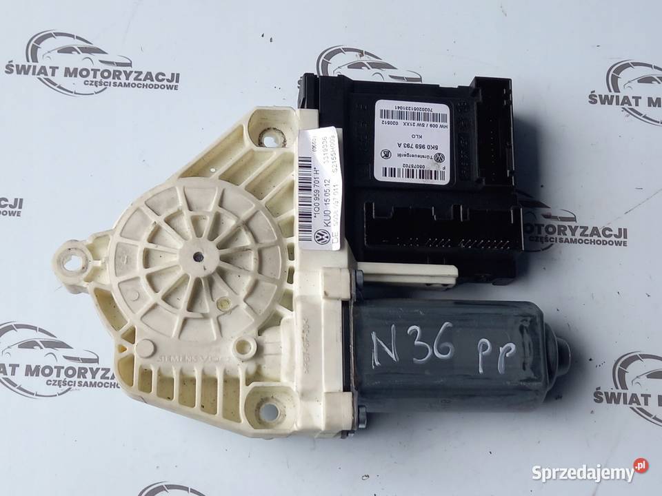 GOLF VI 12r silniczek szyby prawy przód świętokrzyskie Kielce