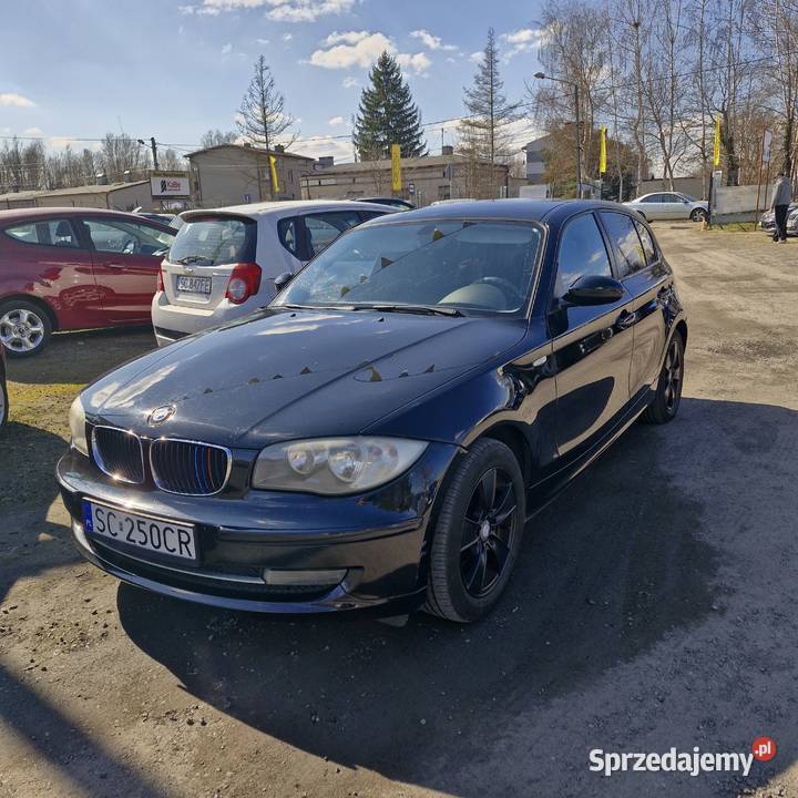 BMW Serii 1 E87 118i 143 czarny śląskie Częstochowa
