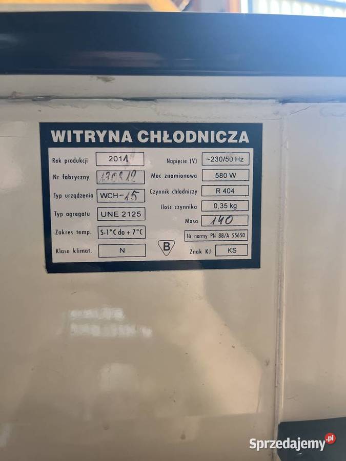 agregat chłodniczy do witryny WCH15 Wrocław