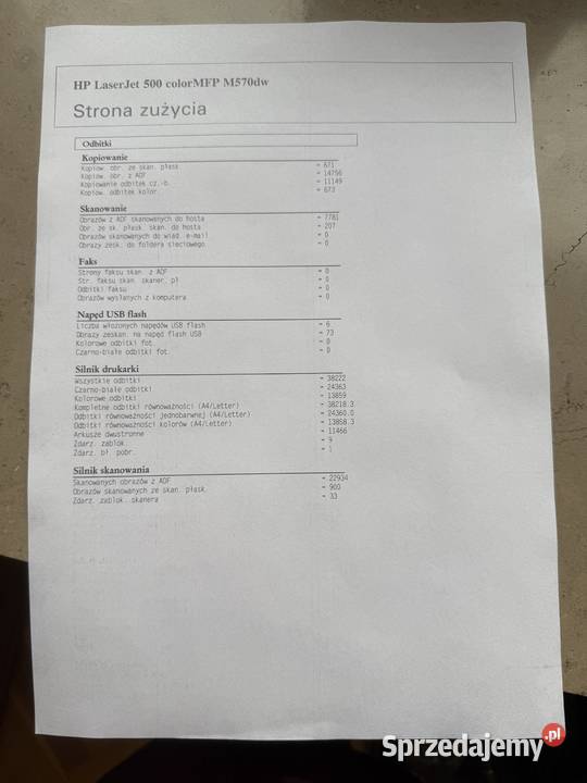 Urządzenie wielofunkcyjne HP LaserJet Pro 500 Fax kujawsko-pomorskie