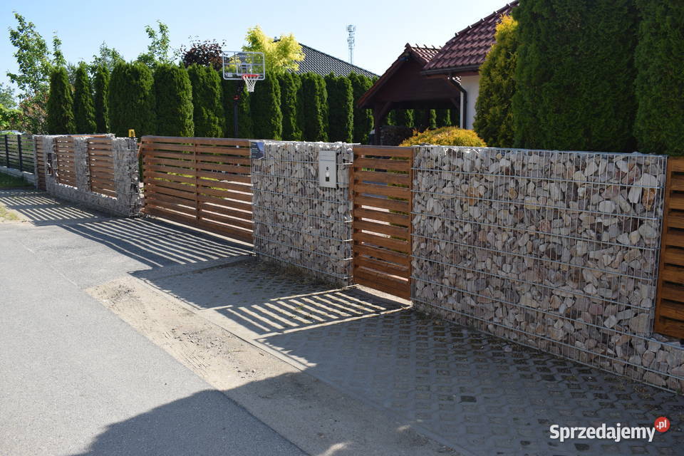 Gabion 200x180x40 pełny zestaw montażowy cynk wielkopolskie Piła
