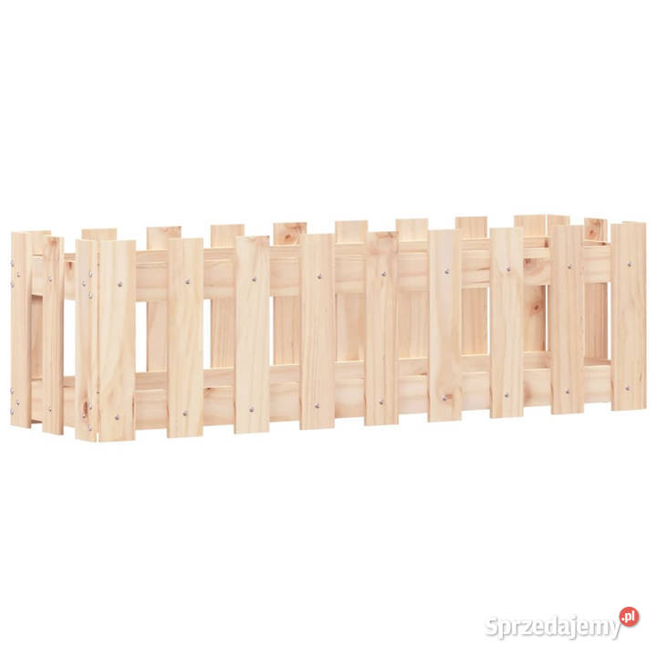 Rabata ogrodowa z płotkiem 100x30x30 lite drewno Warszawa sprzedam
