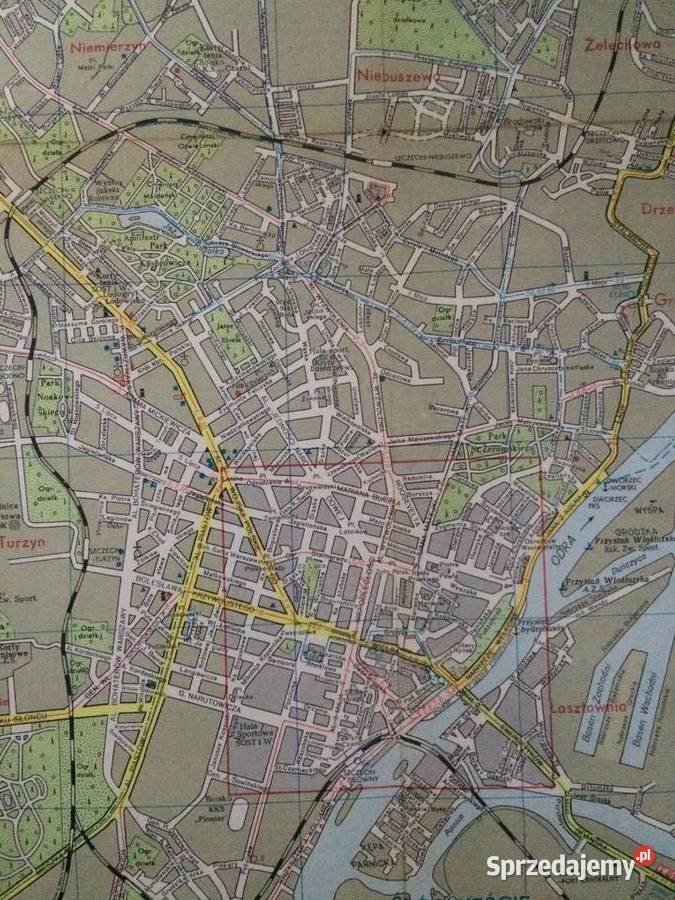 205 Plan Szczecina 1970 Antykwariat Szczecin