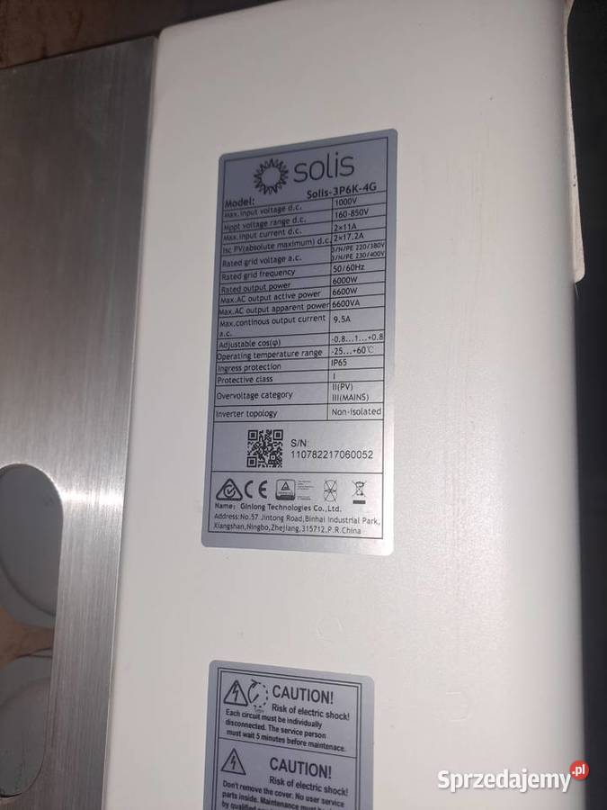 Falownik inwerter Solis 3P6K 4G 66kW 3fazowy z