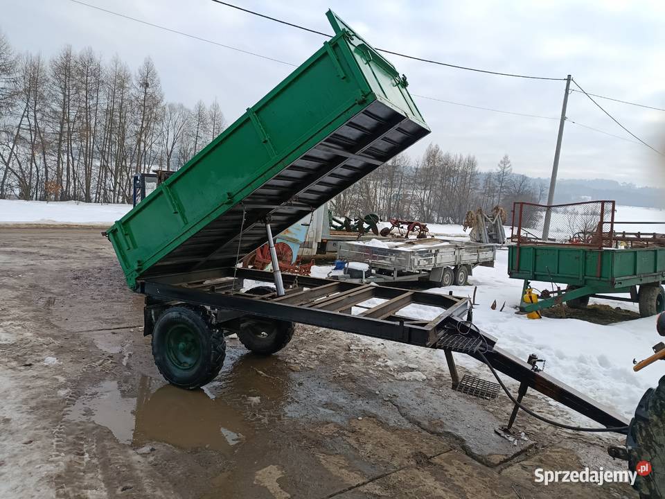 Przyczepa kiper wywrotka 2t mała transport małopolskie Limanowa