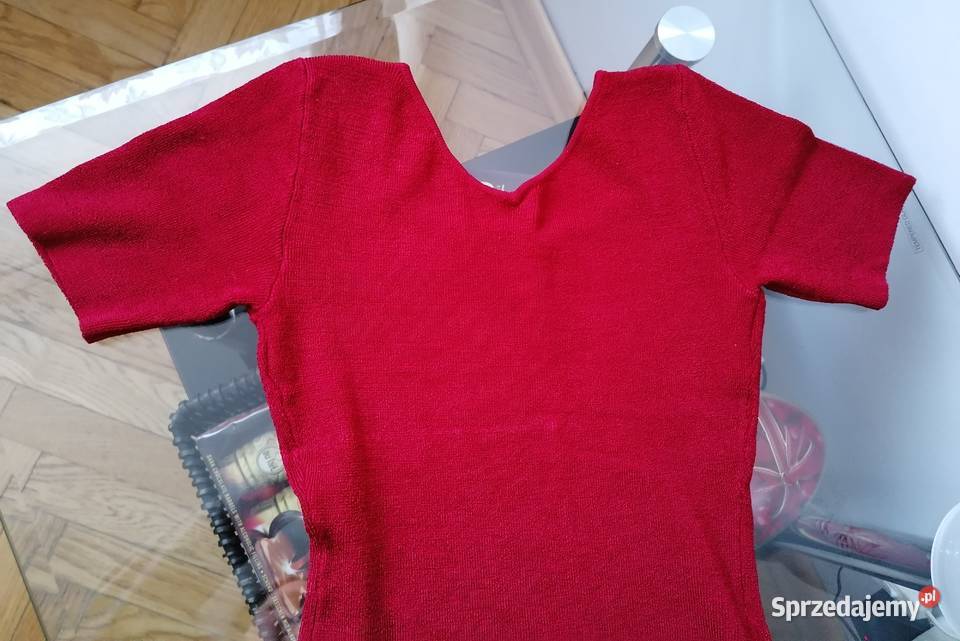 DAMSKA CZERWONA BLUZKA RUNIWERSALNY Łódź sprzedam