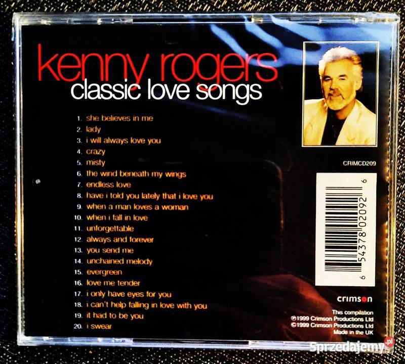 Album CD KENNY ROGERS Album Classic Love Songs 1 płyta śląskie Katowice sprzedam