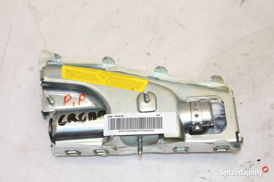 FIAT CROMA 2 PODUSZKA FOTELA PRAWA PRZÓD 1001878 poduszki powietrzne Prochowice