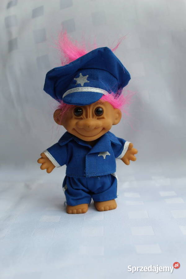 Troll Russ Różowy Policjant Strażnik Figurka Bielsko-Biała