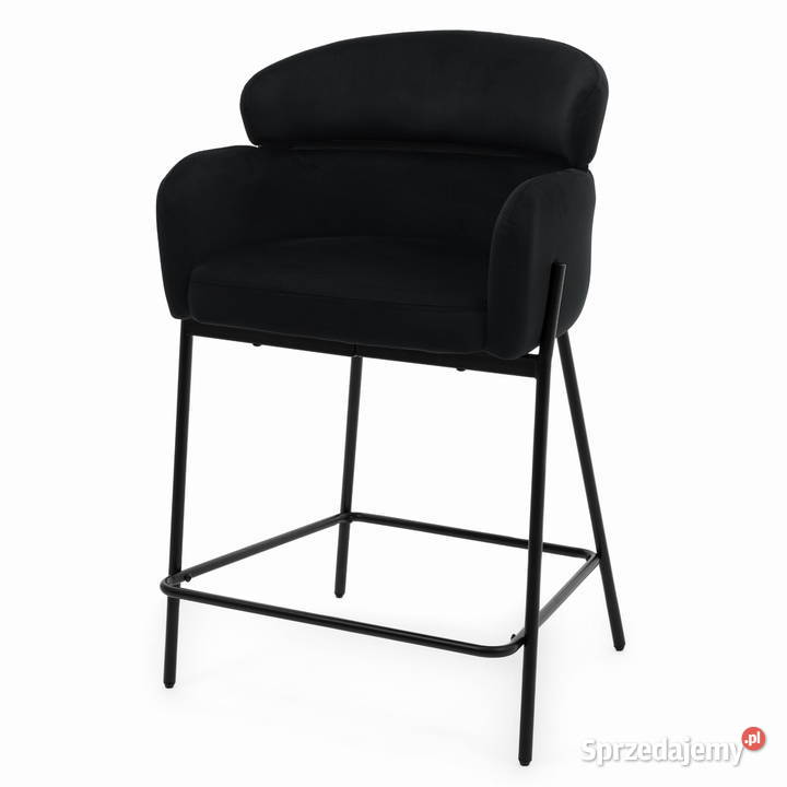 Hoker Tapicerowany Bolznao Czarny Wysyłka 24H Tarchały Małe