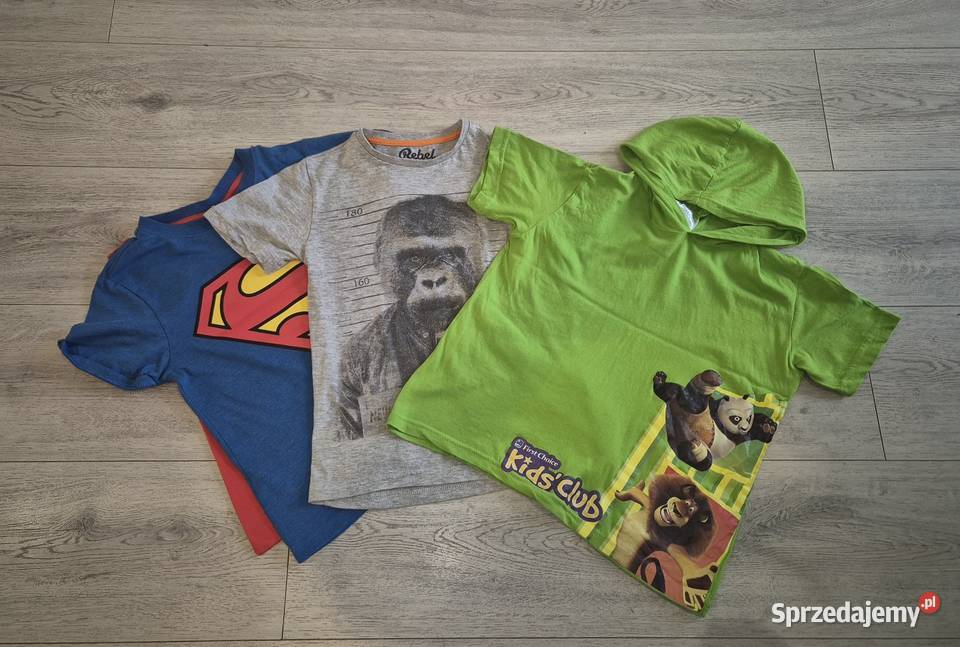 Zestaw chłopiec koszulki Superman Małpa 122 łódzkie Łódź