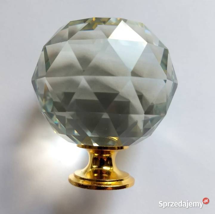 Uchwyt do mebli gałka kryształowa super kula 5 przezroczysty Warszawa