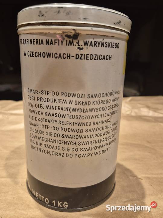 NOWA NIEOTWIERANA Puszka PRL SMAR STP Smary pomorskie Słupsk