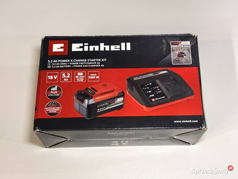 Zestaw startowy Einhell 52 Ah nowy pudełko DPD Dom i Ogród łódzkie Inczew sprzedam