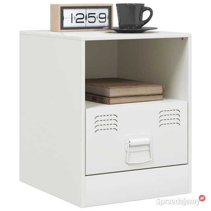 Szafka nocna biała 345x39x44 stal WM841761