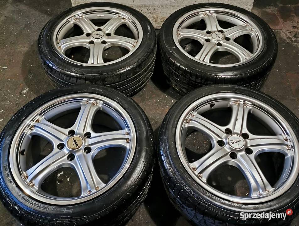 Autec Stratos 17 8J 5x112 polerowane ranty opony