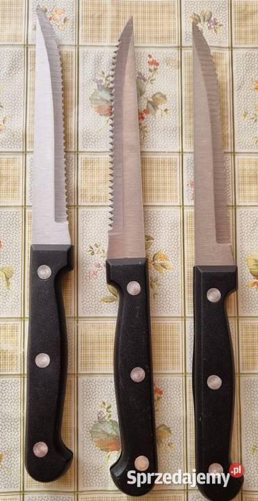 Trzy ostre małe noże śląskie Zabrze
