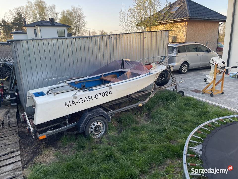 Łódź Wędkarska Przyczepa podłodziowaSilnik Sport i Wypoczynek mazowieckie sprzedam