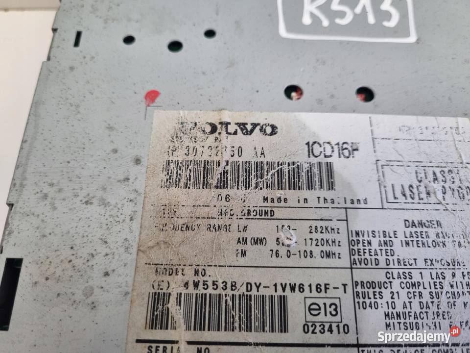 RADIO Volvo V50 S40 II C30 30732850AA Rudka sprzedam
