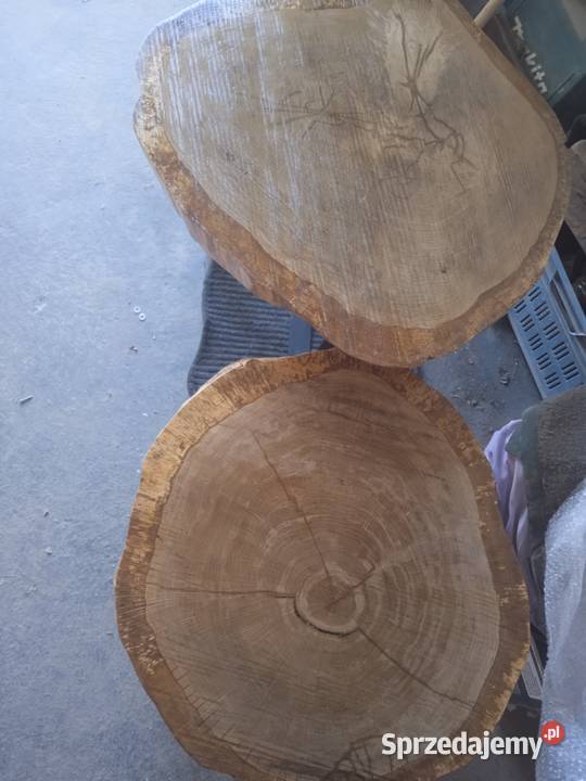 Stolik kawowy z plastra dębu 8cm łódzkie Wieluń sprzedam