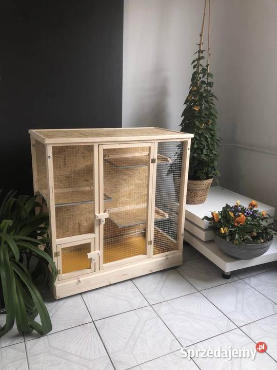 Klatka drewniana gryzonia gryzoni szynszyli Myszków