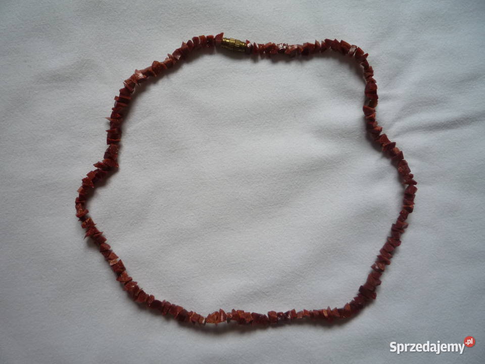 Koraliki z brązowych kamyczków mieniące się na Dla kobiet Szczecin