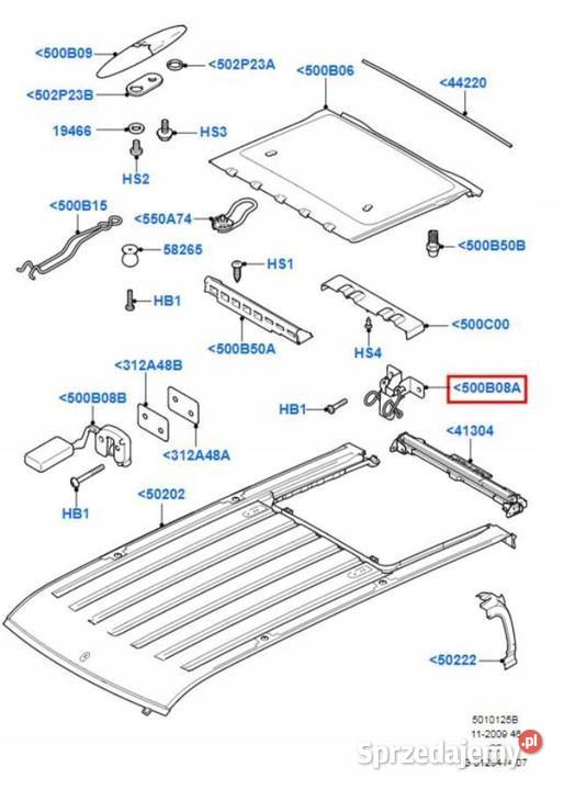ZAMEK ZACZEP DACHU FORD TRANSIT CONNECT 0213 lubelskie
