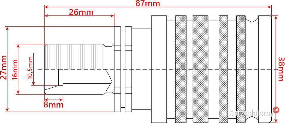 SZYBKOZŁĄCZE HYDRAULICZNE DŁUGIE EURO GNIAZDO Solec Kujawski