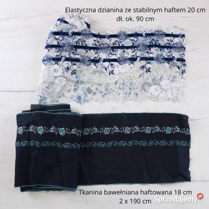 Zestaw koronek bieliźnianych koronka elastyczna sprzedam