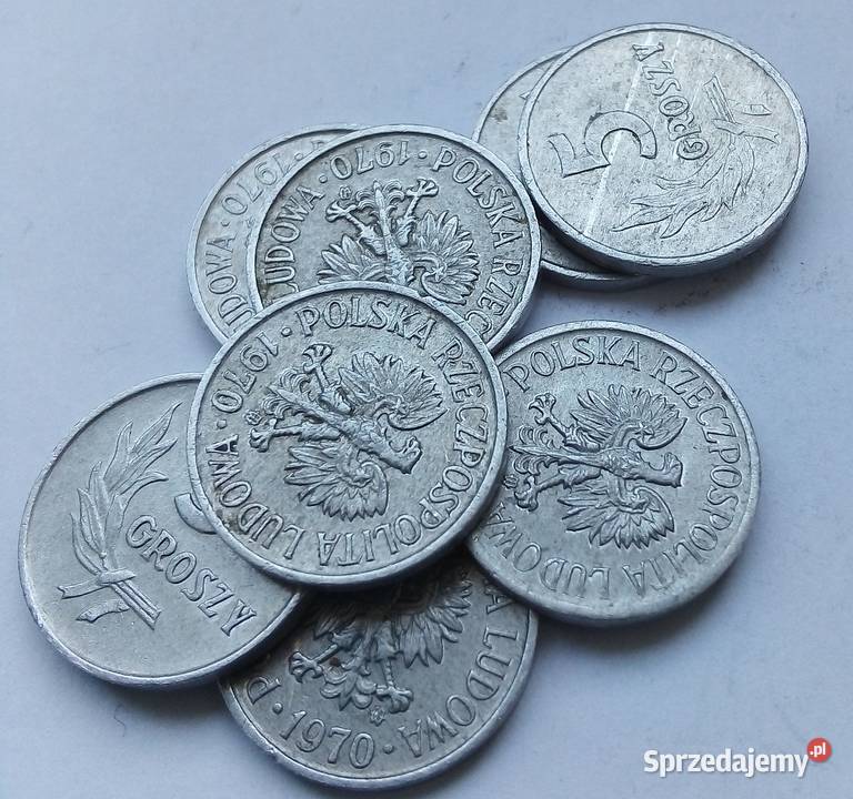 POLSKA5 GROSZY1970 rzzmAL8 SZTUK Legionowo