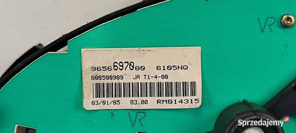 LICZNIK ZEGAR PEUGEOT 206 9656697080 kujawsko-pomorskie Lipno