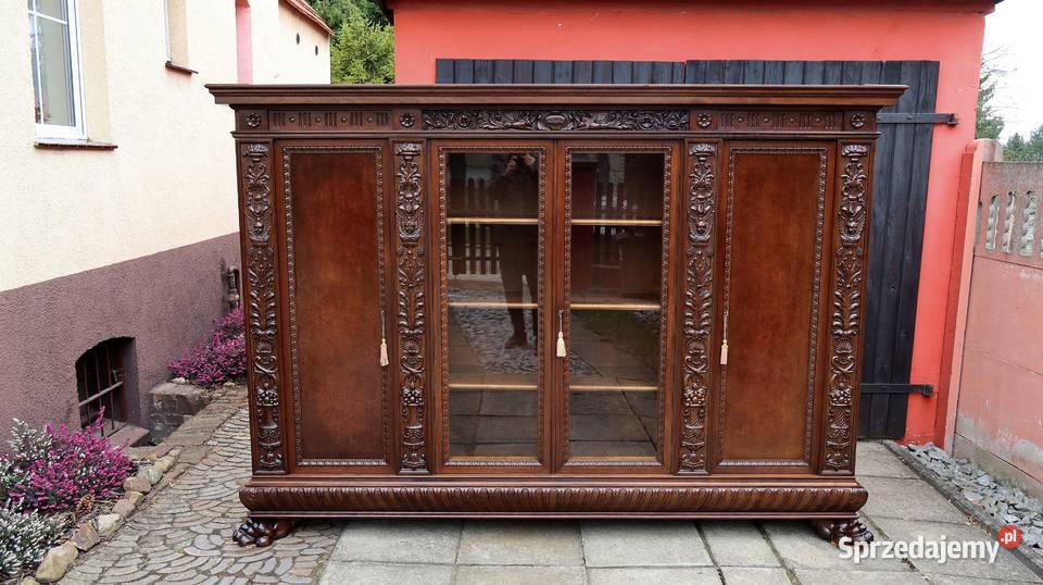 Unikatowa Neorenesansowa Dębowa Biblioteka 1920 dolnośląskie