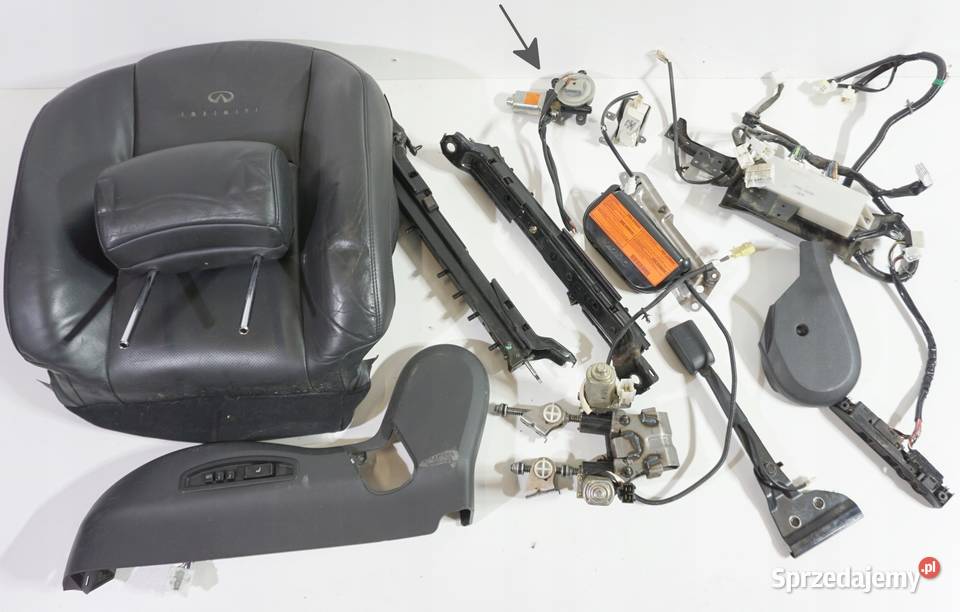 SILNIK MECHANIZM FOTEL KIEROWCY INFINITI FX45 Wyposażenie wnętrza Nowy Tomyśl