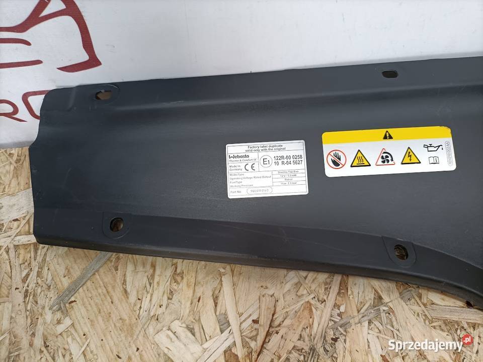 SKODA OCTAVIA 4 IV 20 MASKOWNICA OSŁONA PASA Pleszew