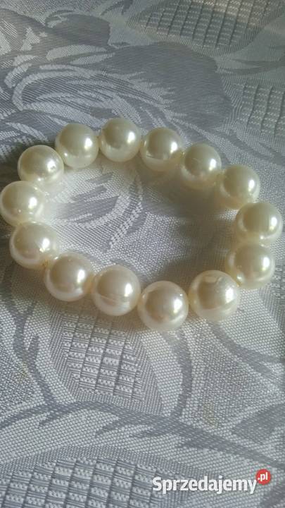 OKAZAŁA BRANSOLETA Z PEREŁ wielkopolskie Piła
