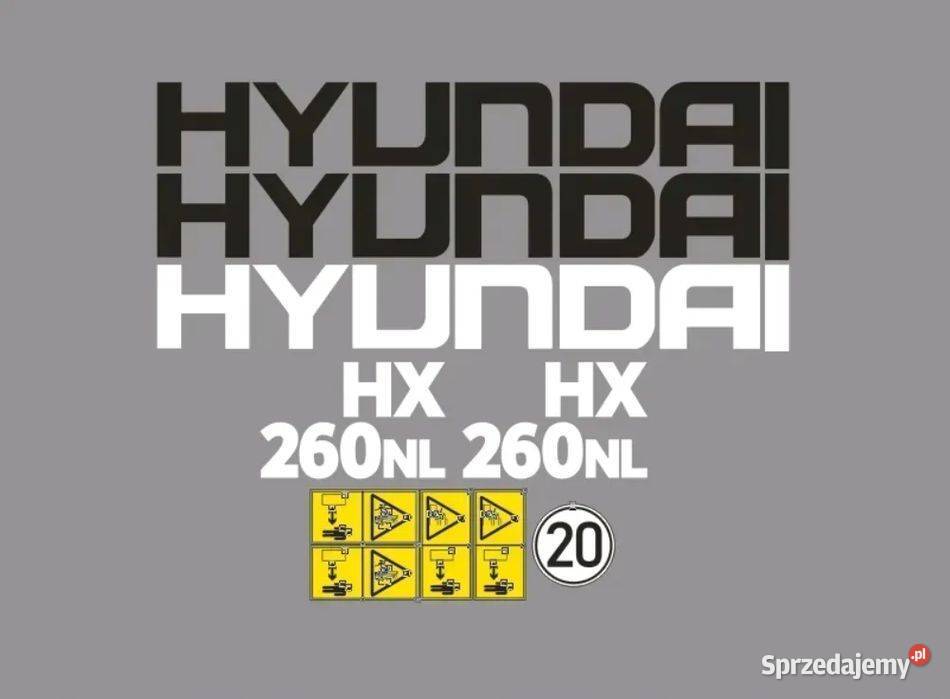 Naklejki oklejenie HYUNDAI HX 260NL Zamiennik Janików