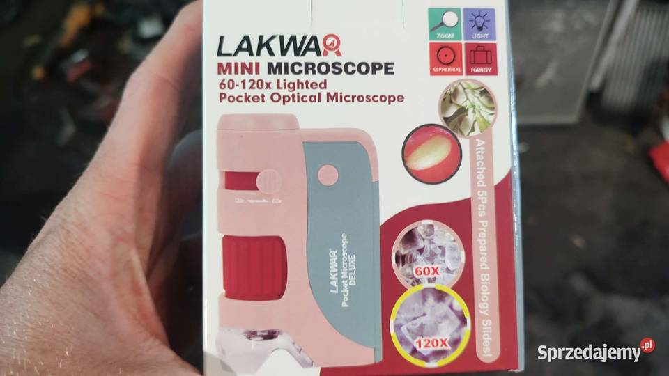 Lakwar Mini Microscope 60120x to przenośny wielkopolskie Książ Wielkopolski