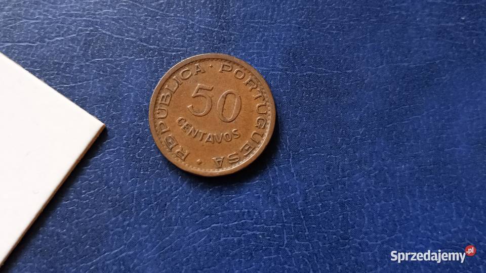 Stare monety 50 cent 1961 Angola Numizmatyka Lesko